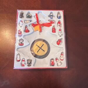 Miniature‎ Wooden Christmas Tree Ornaments Set Holiday Décor